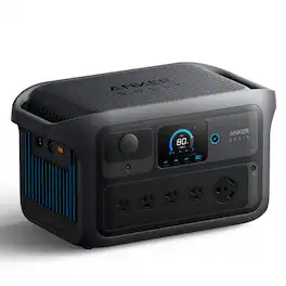 Anker - SOLIX C2000X Gen 2 Portable Power Station 2400W (2048 Wh Capacity) - Black