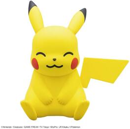 Bandai - Hobby - Pokemon - QUICK!! - 16 Pikachu Sitting Pose Model Kit - Collectibles - Multicolor