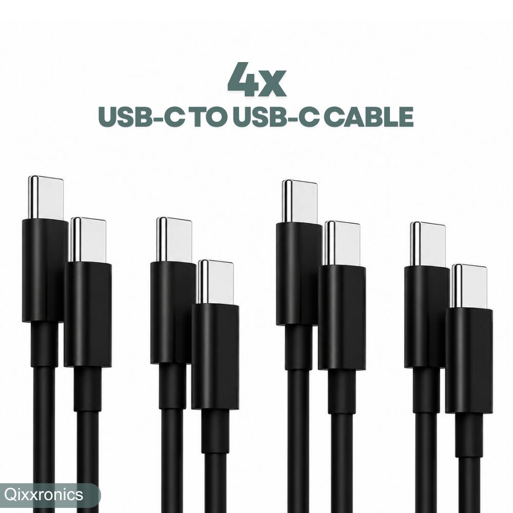 4x USB-C TO USB-C CABLE  
Qixxronics