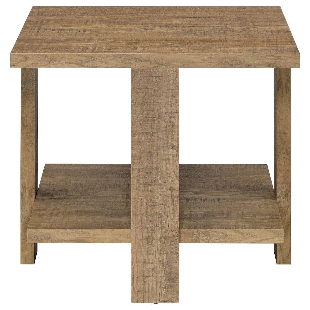 Alt View 3. Coaster Co. of America - Dawn 2-piece Round Coffee and End Table Set Mango Brown - Green.