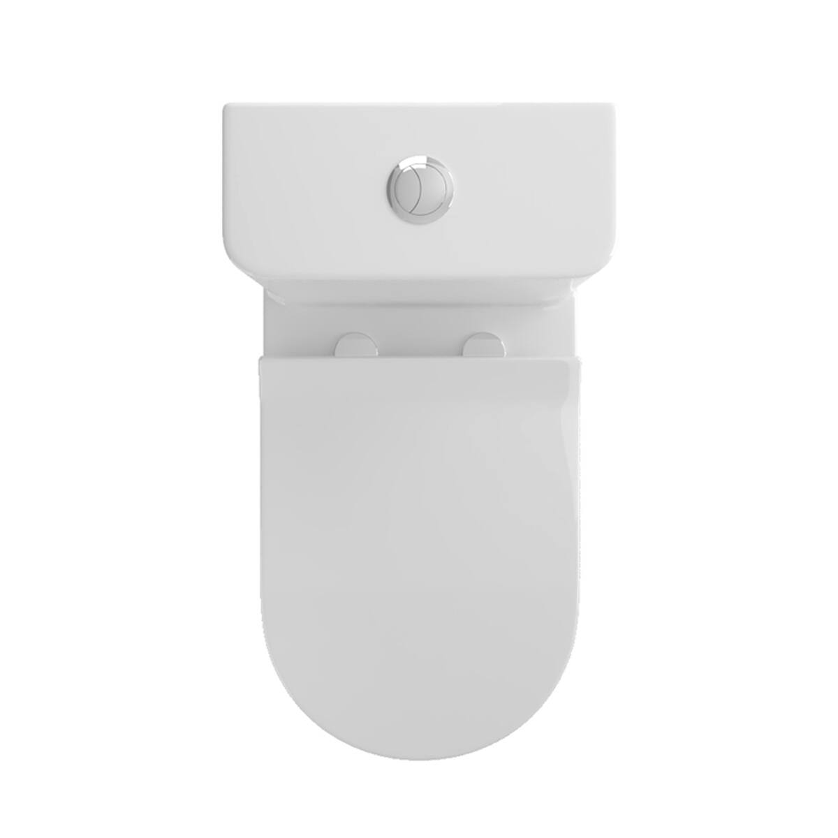 Alt View 4. Loheer - Loheer One Piece Elongated Toilet, Comfort Height, Dual Flush, White Ceramic - White.