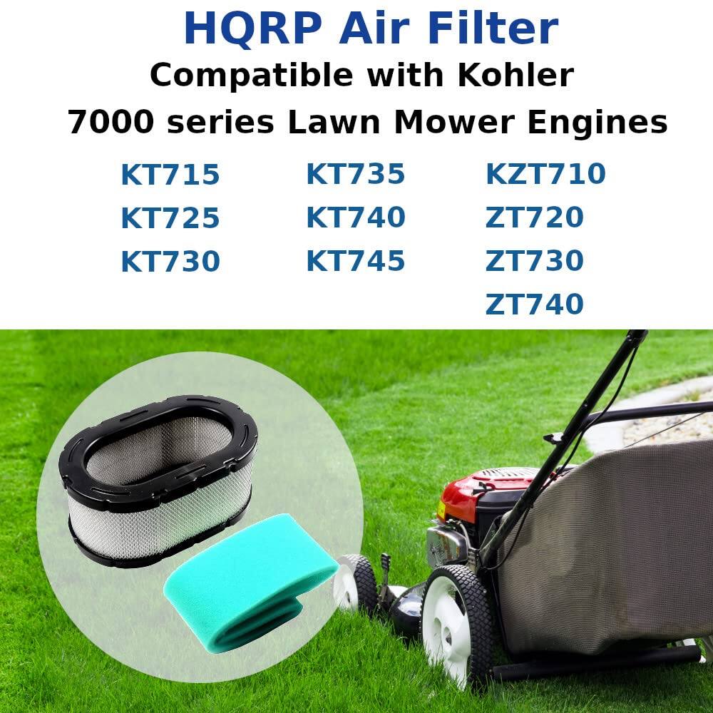 HQRP Air Filter Compatible with Kohler 7000 series Lawn Mower Engines  
KT715 KT735 KZT710 KT725 KT740 ZT720 KT730 KT745 ZT730 ZT740
