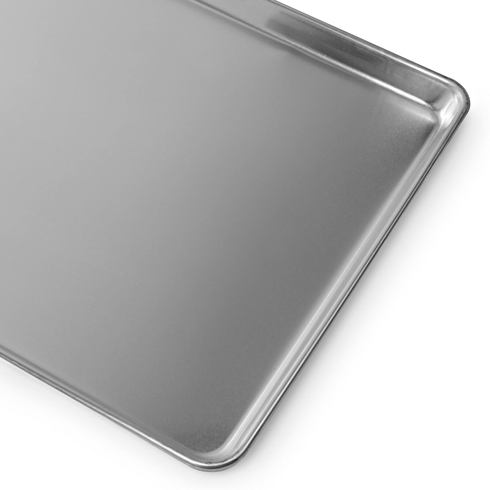Alt View 5. GRIDMANN - 6 Pans 18 x 26-in Commercial Aluminum Cookie Sheets - Silver.