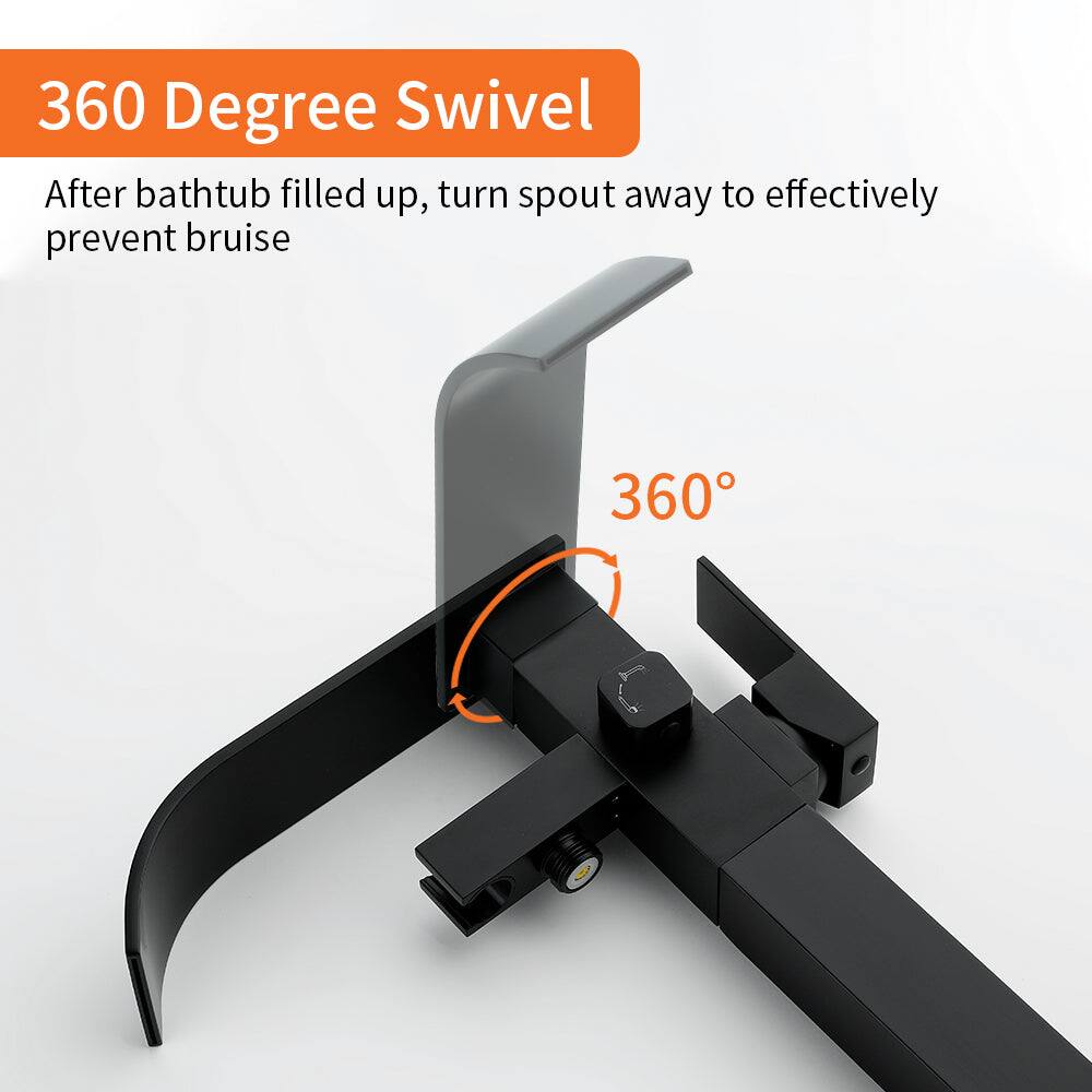 360 Degree Swivel

After bathtub filled up, turn spout away to effectively prevent bruise

360°