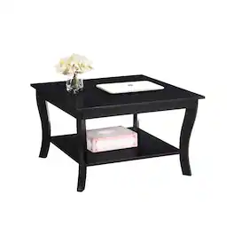 Convenience Concepts - American Heritage Square Coffee Table - Black