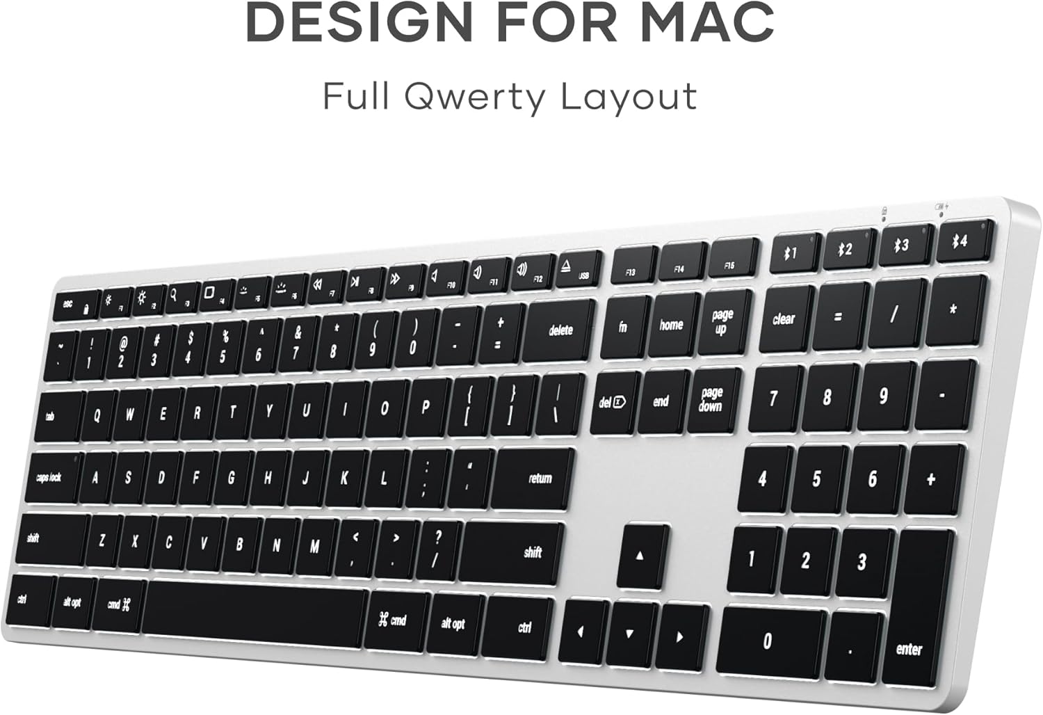 DESIGN FOR MAC  
Full Qwerty Layout