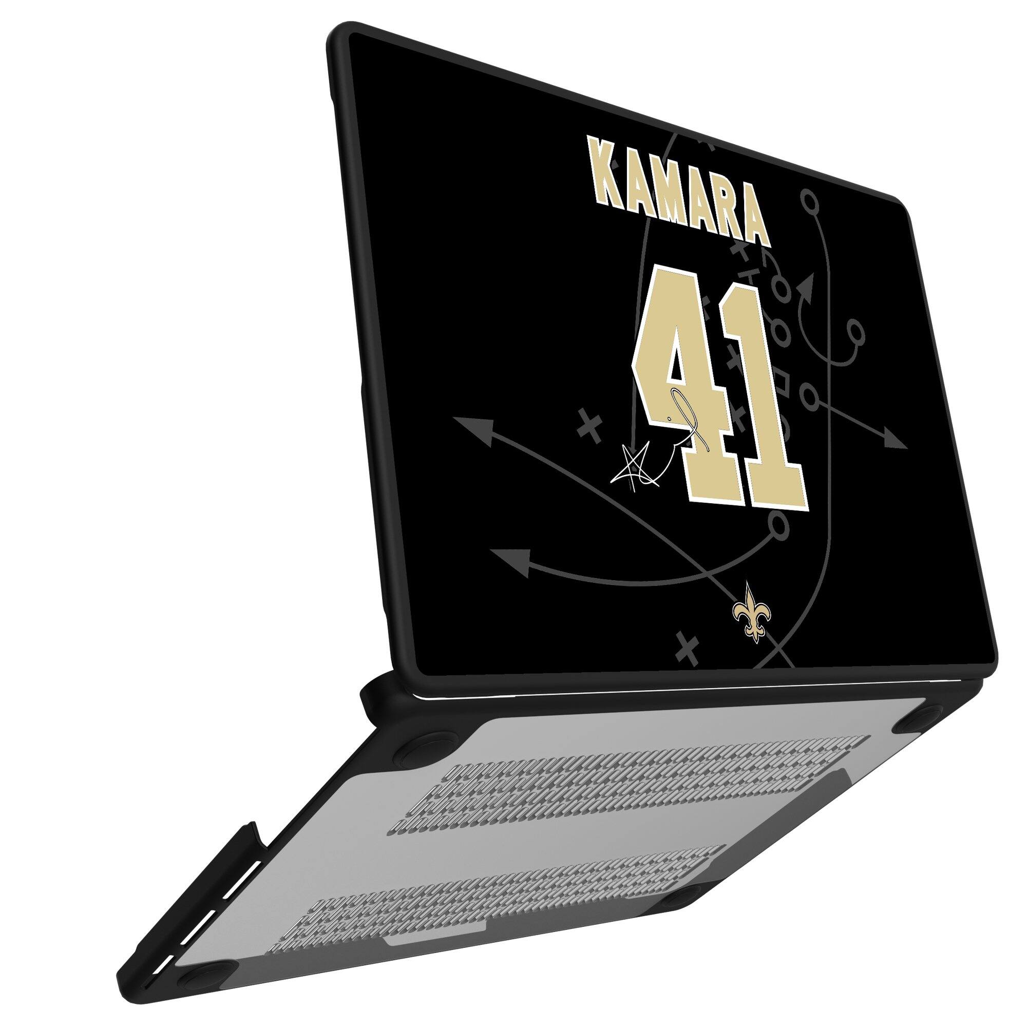 Alt View 1. Keyscaper - Alvin Kamara New Orleans Saints MacBook Case - Pro 16 in - Multicolor.