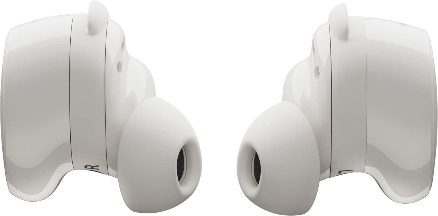 Alt View 19. Bose - QuietComfort True Wireless Noise Cancelling In-Ear Earbuds - White Smoke.