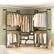 Left. Aheaplus - Adjustable Wall-Mounted Metal Clothing Rack: 3-Tier Wood Shelves, 84"-128", 1000LB Capacity - Black.