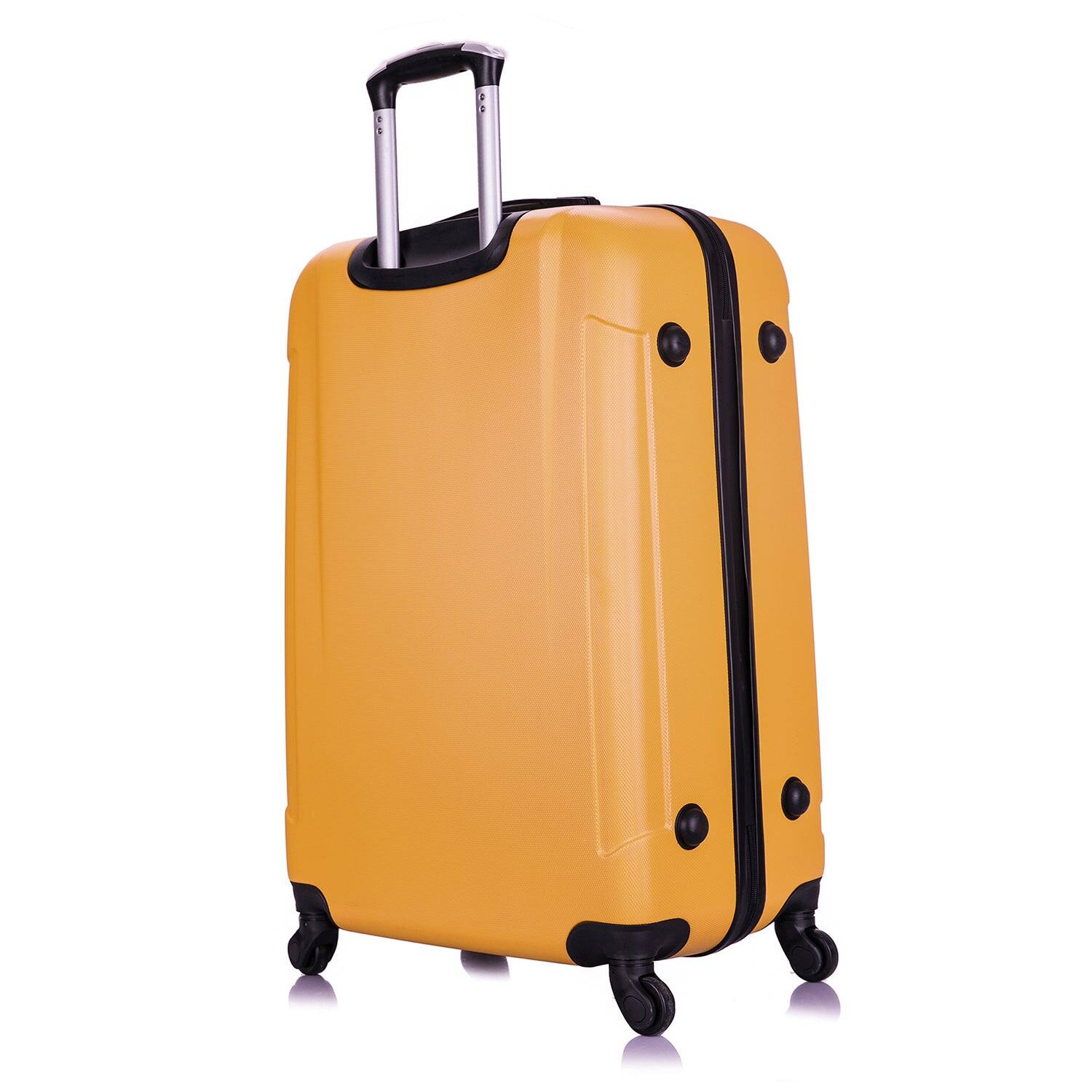 Alt View 1. InUSA - Pilot lightweight hardside spinner luggage 28" - MUSTARD.