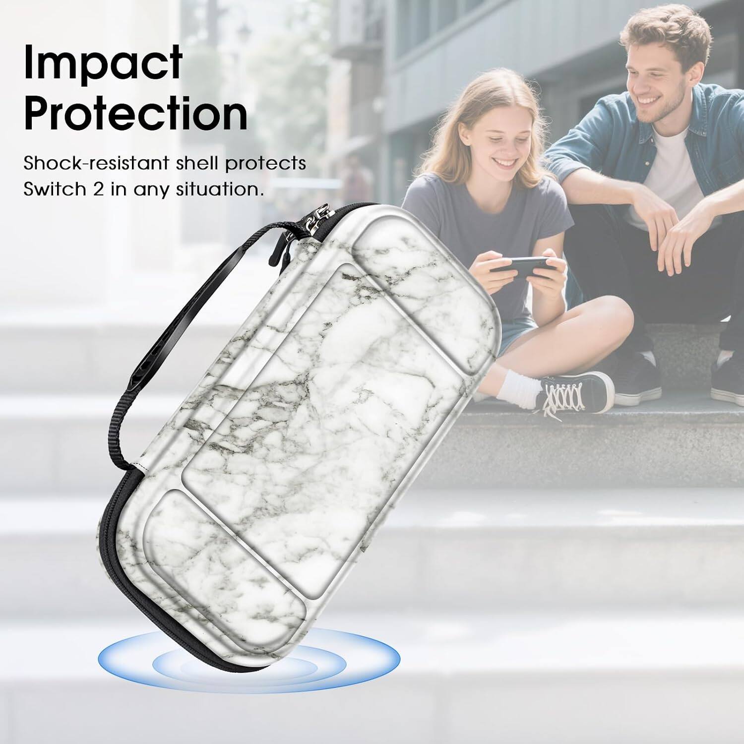 Impact Protection  
Shock-resistant shell protects Switch 2 in any situation.