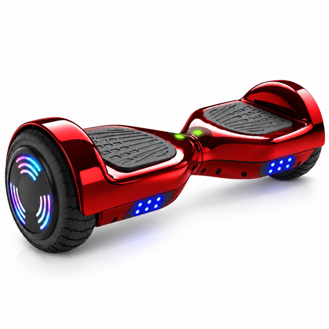 Hover Heart - 6.5" Self-Balancing Electric Hoverboard with Bluetooth Speaker, LED Wheel Lights, Headlight and UL Certified Battery - Spider Red