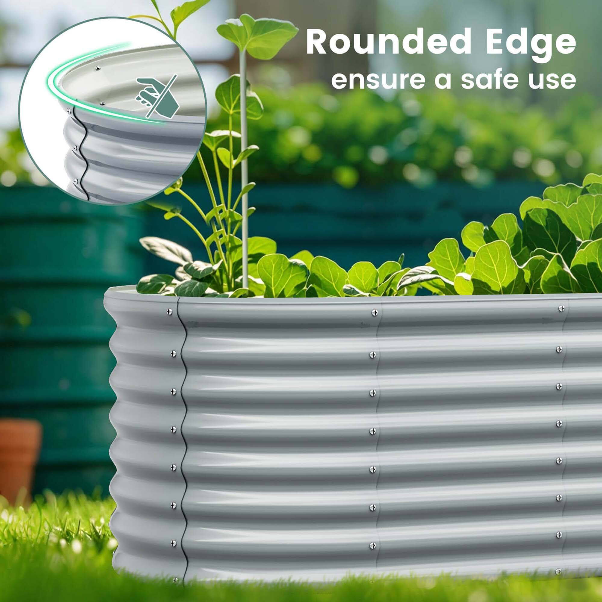 Rounded Edge  
ensure a safe use
