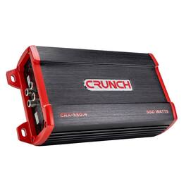 Crunch - CRA-950.4 CRA Series 950 Watt Four Channel Amplifier 115x4 @ 4OHM, 235x4 @ 2OHM, 475x2 @ 4OHM Bridged - Black/Gray