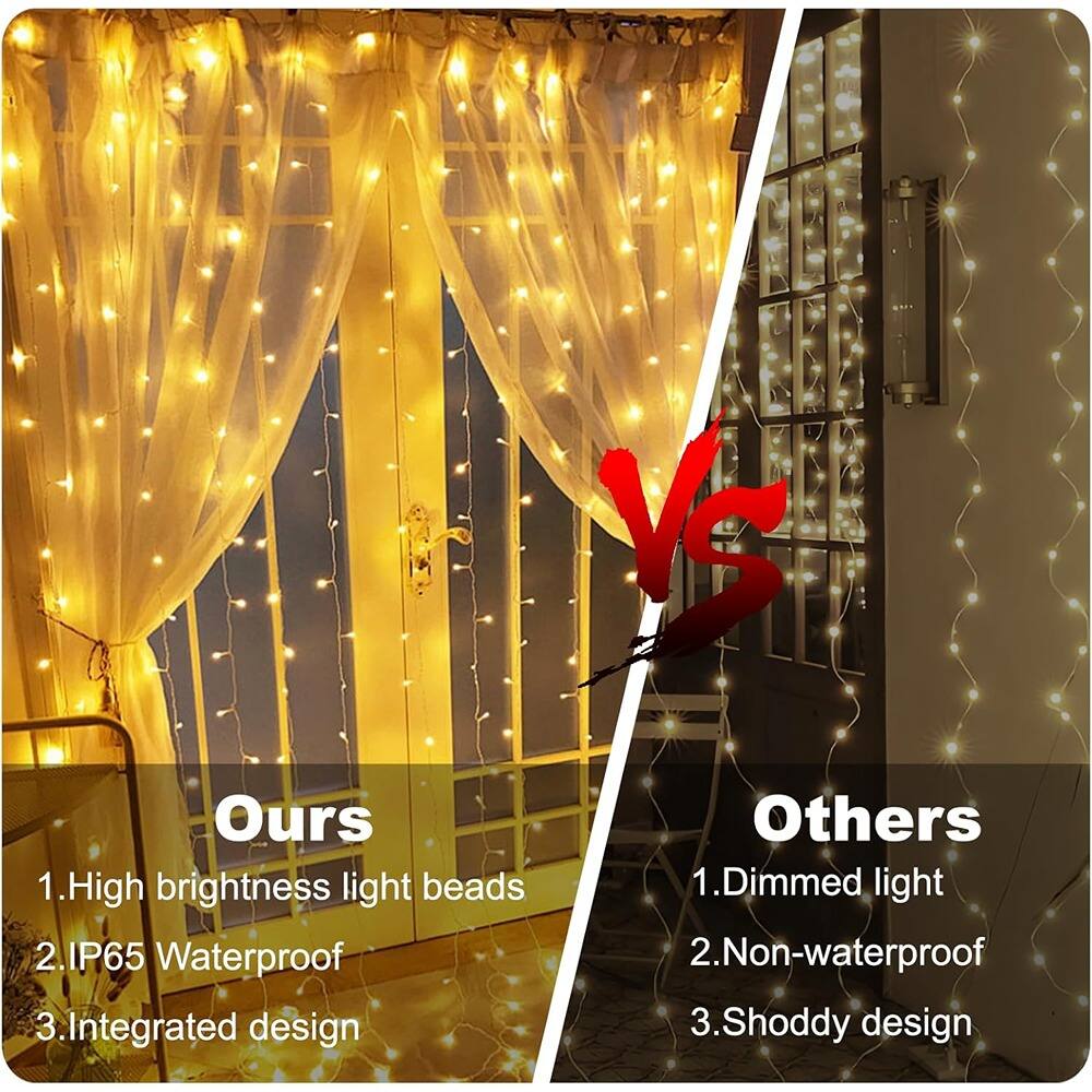 **Ours**

1. High brightness light beads
2. IP65 Waterproof
3. Integrated design

**Others**

1. Dimmed light
2. Non-waterproof
3. Shoddy design