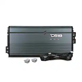 DS18 Audio - FRP Monoblock Class D Car Amplifier with Remote Level Control, 5000W RMS at 1 Ohm - Titanium