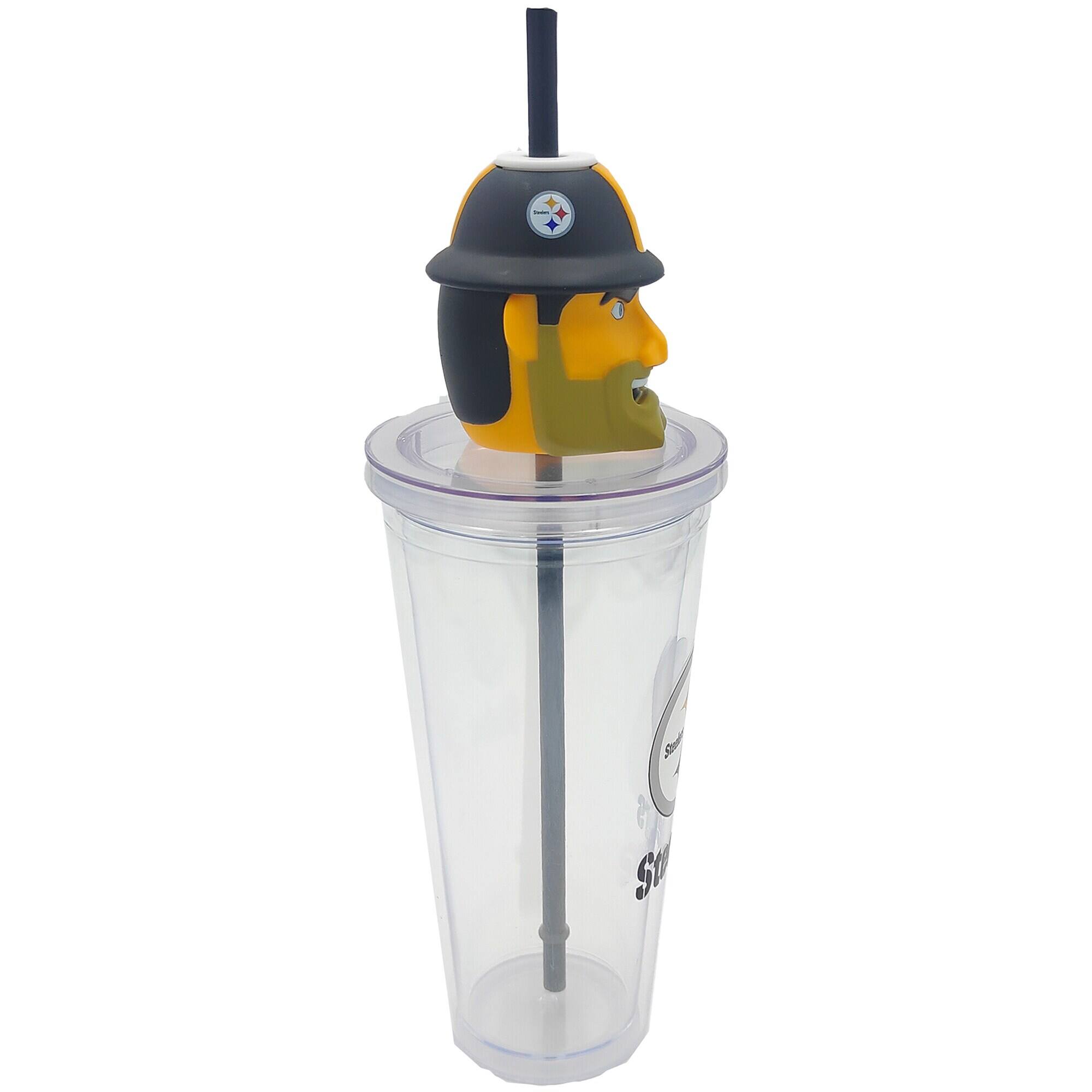 Alt View 2. Pegasus - Pittsburgh Steelers Mascot Lid 24oz. Sipper Cup - Multicolor.
