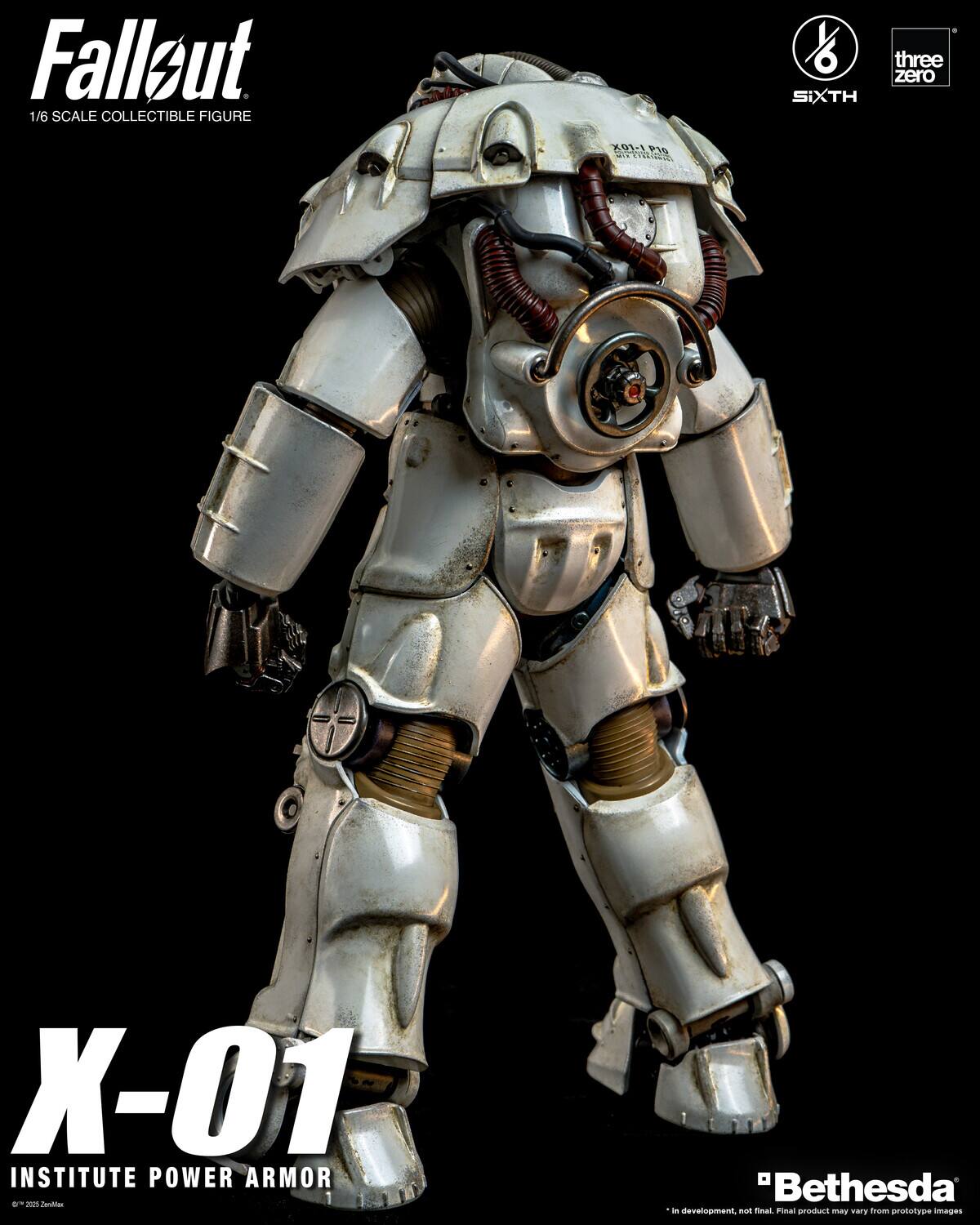 Fallout 1/6 Scale Collectible Figure X01-1 P30 Sa H SIXTH + Three Zero X-01 Institute Power Armor - Jandias "Bethesda - development nas fnal FinAl prduct may vWry drm prototype images