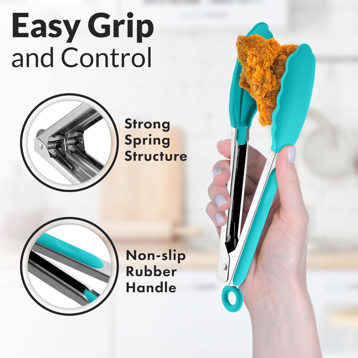 Easy Grip and Control
Strong Spring Structure
Non-slip Rubber Handle