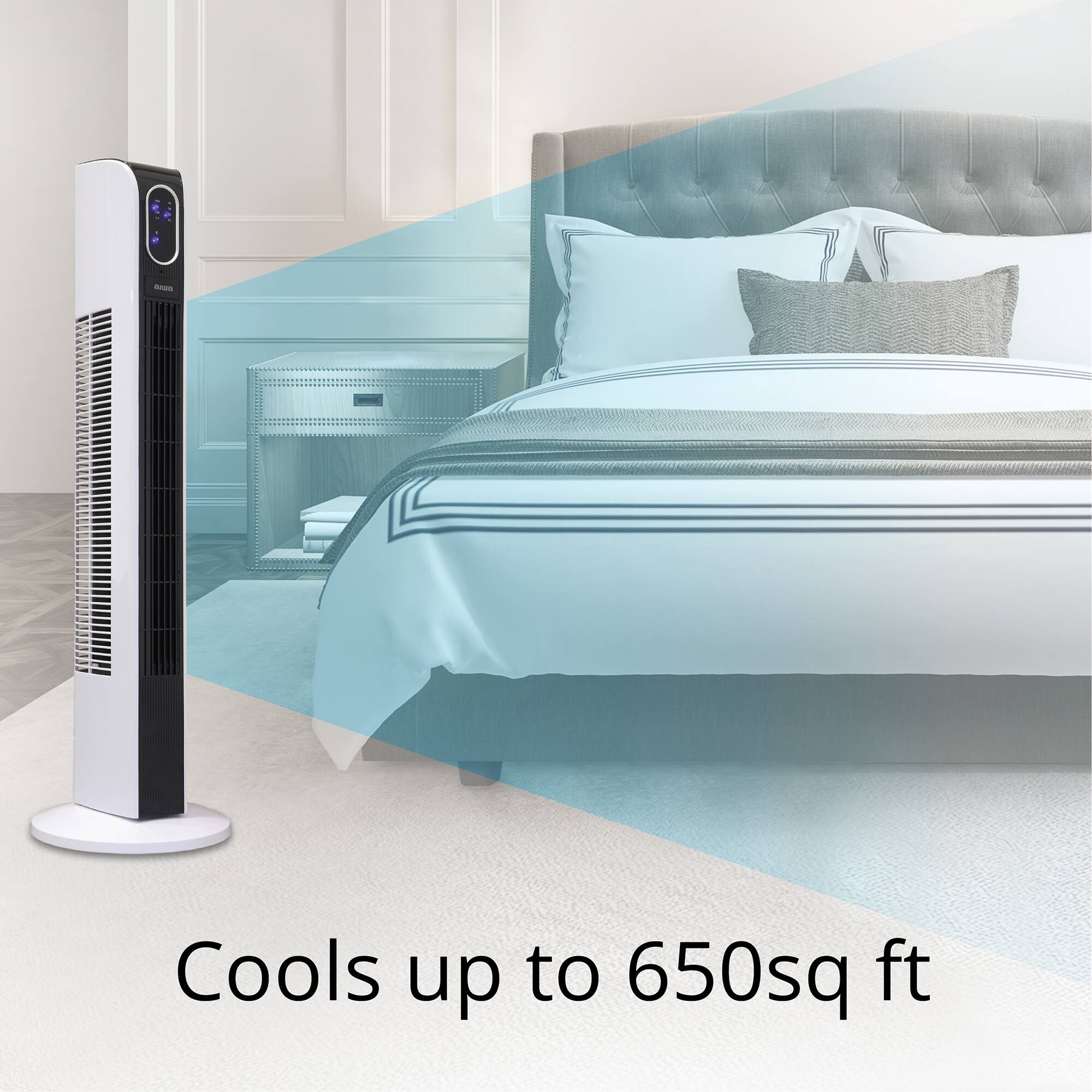 Cools up to 650sq ft