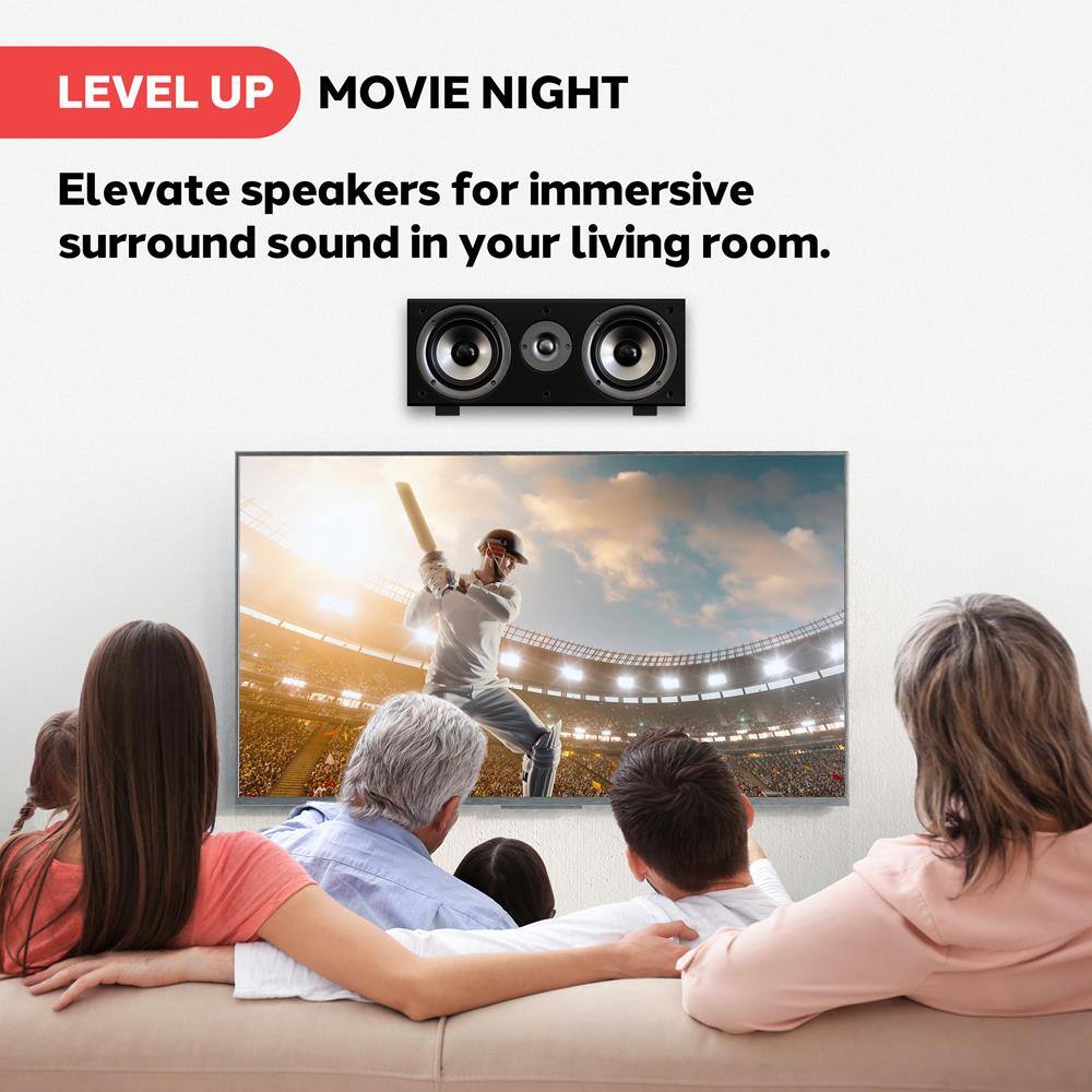 LEVEL UP MOVIE NIGHT

Elevate speakers for immersive surround sound in your living room.