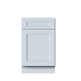 Boyel Living - 21in.W BASE CABINET Fully assembled Cabinet With One Rubberwood Drawer and One MDF Door Recessed Panel Shaker - Gray