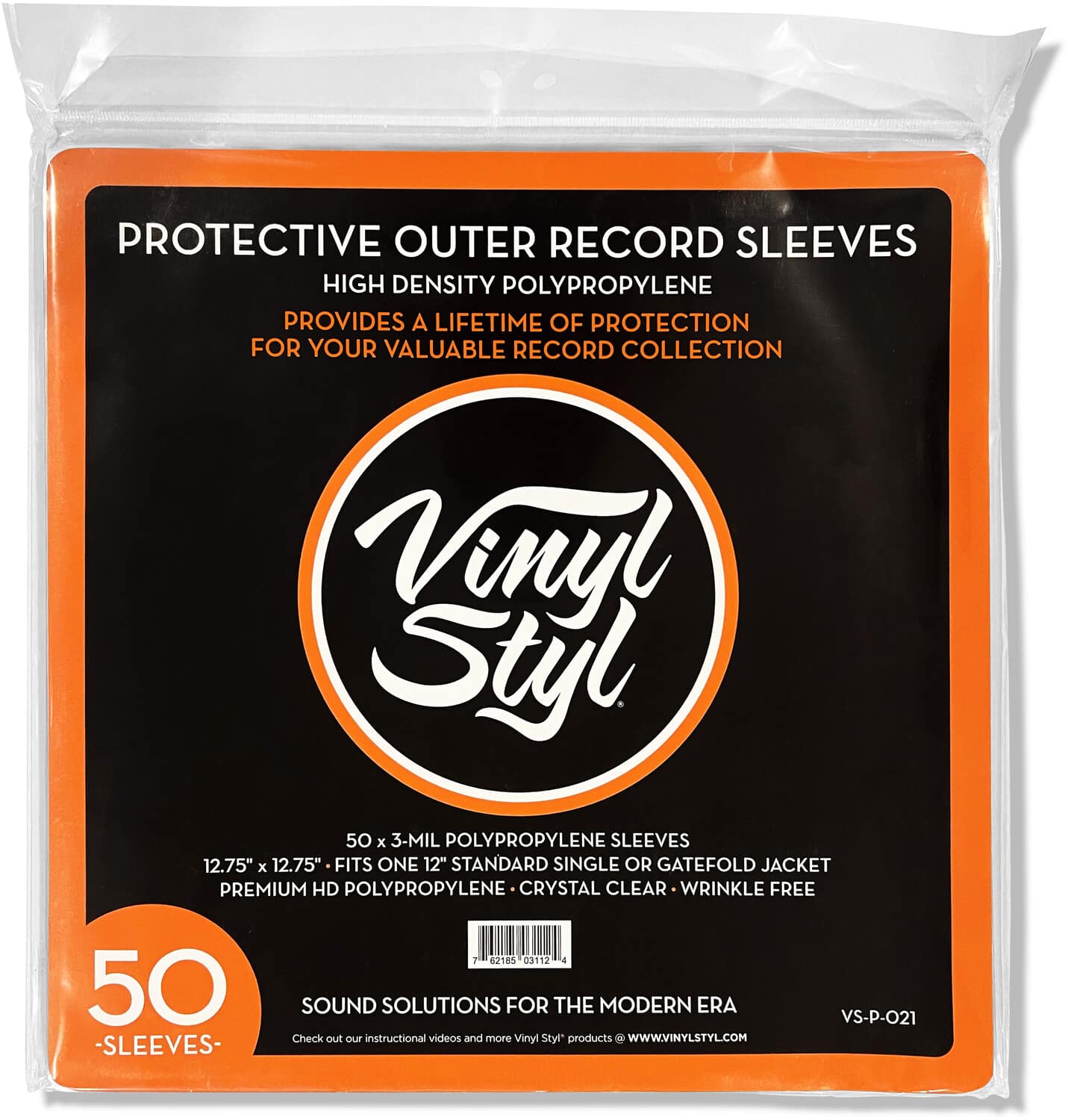 PopMarket - Vinyl Styl® VS-P-021 12 Inch Outer Record Sleeves - Easy Open - 50 Count (Crystal BAGS / SLEEVES - Clear price history on PriceWatchPro