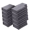 Front. VEVOR - Moving Blankets, 72" x 54", 21 lbs/dz Weight, 12 Packs, Professional Recycled Cotton Packing Blanket, Large Heavy Duty - Grey.