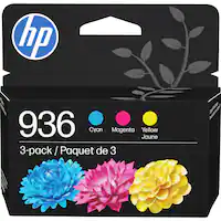 HP - 936 3-Pack Standard Capacity Ink Cartridges - Cyan/Magenta/Yellow - Front_Zoom