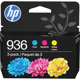 HP - 936 3-Pack Standard Capacity Ink Cartridges - Cyan/Magenta/Yellow