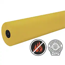 Southwest School Supply - Flame Retardant Art Rolls 36X1000, 40# - Gold