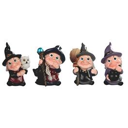 FC Design - 4-PC Set 3.75"H Witch Set Figurine Statue Office Desk Tabletop Home Decor Gift - Multi-Color