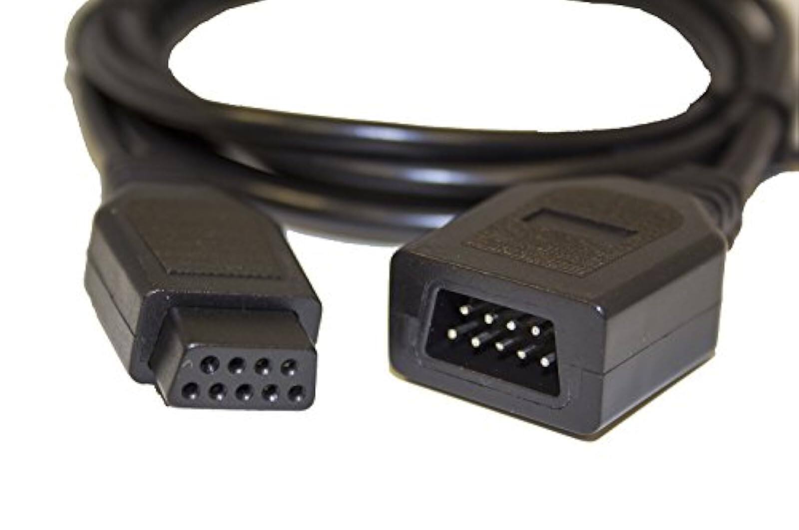 Alt View 1. Mars Devices - Sega Genesis Controller Extension Cord Cable 6 Feet - Black.