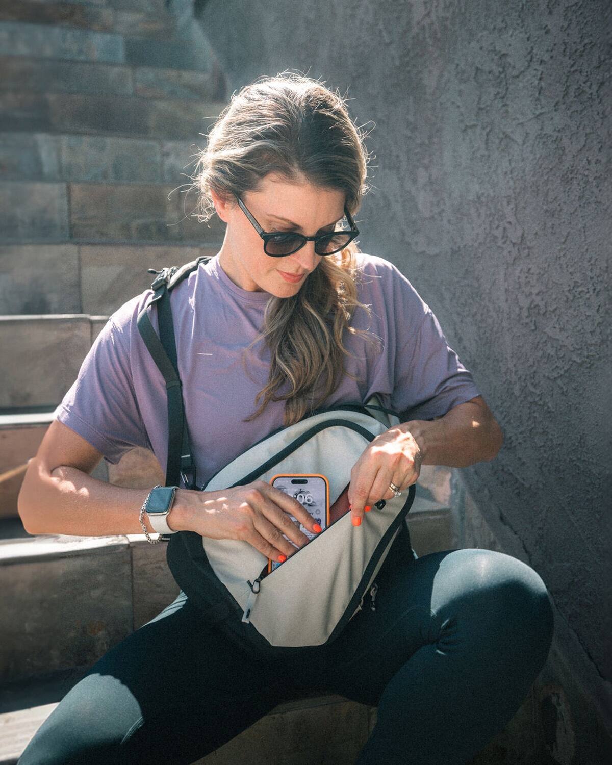 Alt View 4. WAYB - WAYB Sling Bag - White.