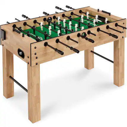 Front. Best Choice Products - Best Choice Products Large 54in Full-Size Foosball Table for Home, Game Room w/ 2 Balls, 2 Cup Holders - Natural - Natural.