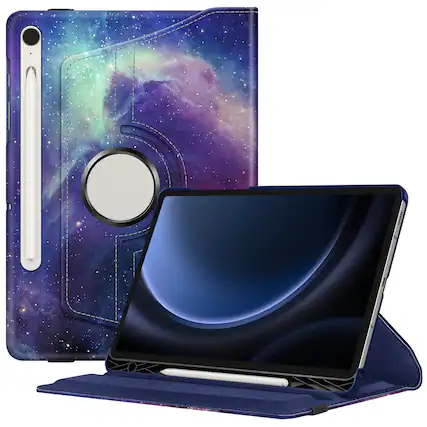Front. Kitcheniva - 360 Degree Rotating Case For Samsung Galaxy Tab S9 FE 10.9 Inch Galaxy - Galaxy.