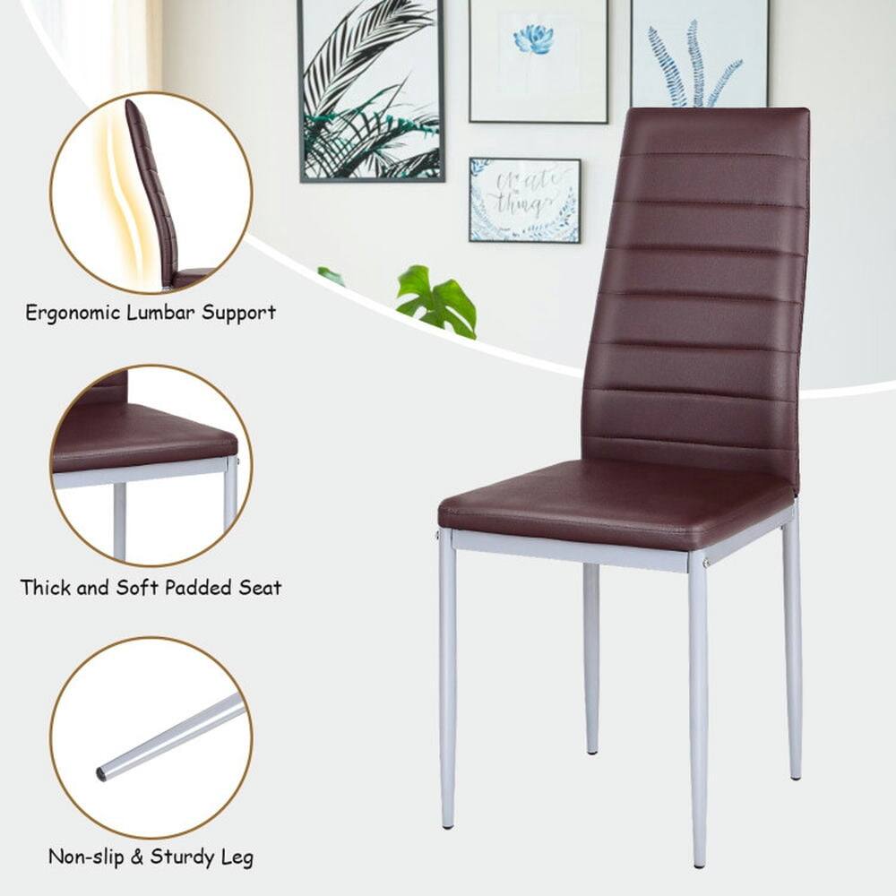 Ergonomic Lumbar Support  
Thick and Soft Padded Seat  
Non-slip & Sturdy Leg