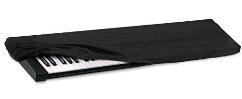 Angle. HQRP - Elastic Keyboard Dust Cover, Spandex Stretch, 76-88 Key, Storage Bag, for Yamaha P-115 P-71 P-255 - Black.