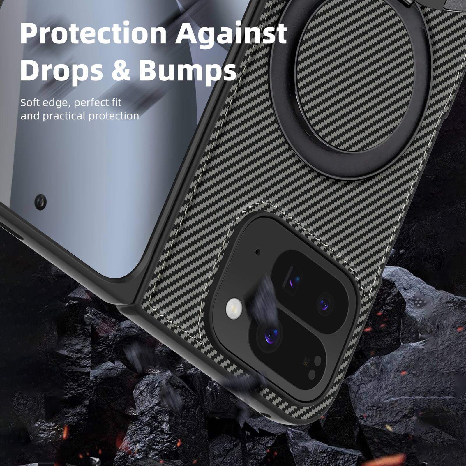 Protection Against Drops & Bumps  
Soft edge, perfect fit and practical protection
