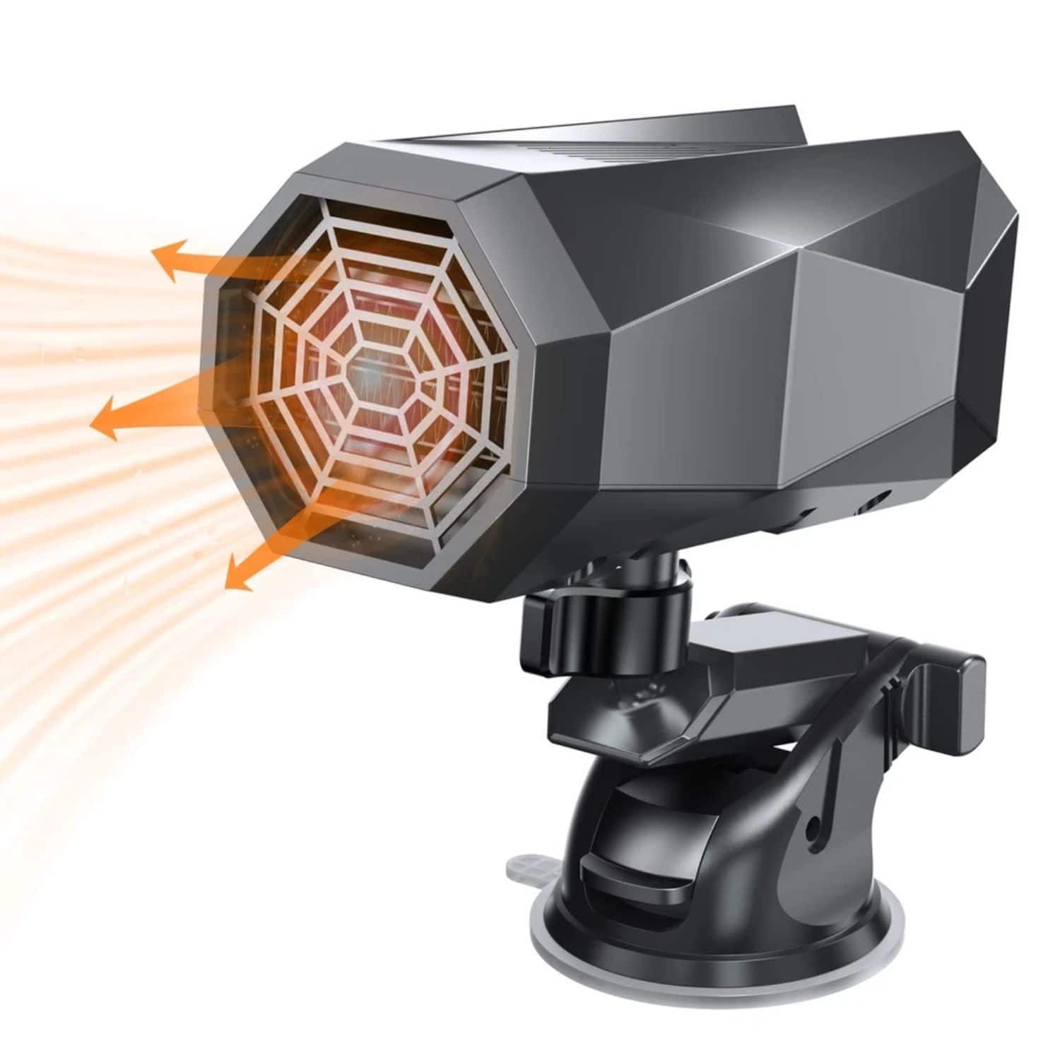 Front. Stock Preferred - 12V DC Portable Car Heater & Defroster — Fast Windshield Defogger with Cooling Fan.