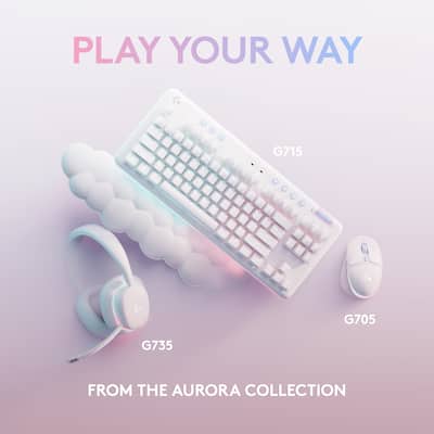 Logitech G705 Aurora Collection Wireless Optical Gaming Mouse with Logitech G705 Aurora Collection Wireless Optical Gaming Mouse with