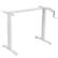 Front. Costway - Costway Hand Crank Sit to Stand Desk Frame Height Adjustable Standing Base - White.