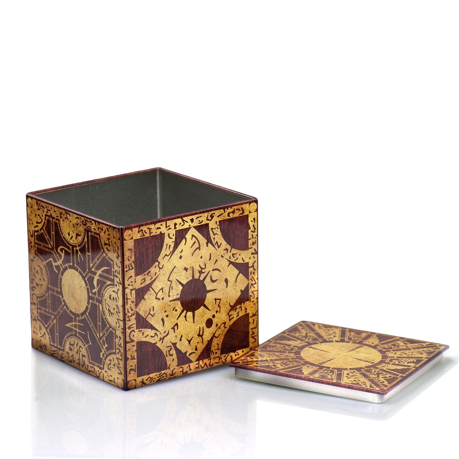 Alt View 2. Toynk - Hellraiser 4-Inch Puzzle Box Stash Storage Tin - Gold.