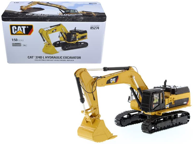 "CAT Caterpillar 374D L Hydraulic Excavator with Operator ""High Line"" Series 1/50 Diecast Model by Diecast Masters" price history on PriceWatchPro