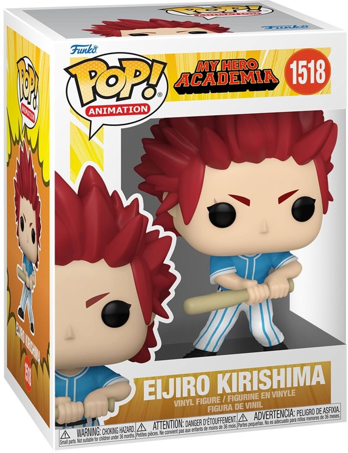 P Funko POP! Animation My Hero Academia 1518 Eijiro Kirishima Vinyl Figure / Figurine en Vinyle / Figura de Vinil. Advertencia: Peligro de asfixia para menores de 36 meses. D'Touffement. Attention: Danger de suffocation. No es de menos de 36 meses. Warning: Choking hazard. Not suitable for children under 36 months.