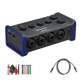 Zoom - AMS-44 USB Audio Interface, 10 Ft XLR Cable