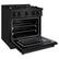 Angle. ZLINE - ZLINE 30 in. 4.2 cu. ft. Freestanding Select Gas Range w/ 4 Burners & Convection Oven in Black Stainless (HGRB-30) - Black Stainless Steel.