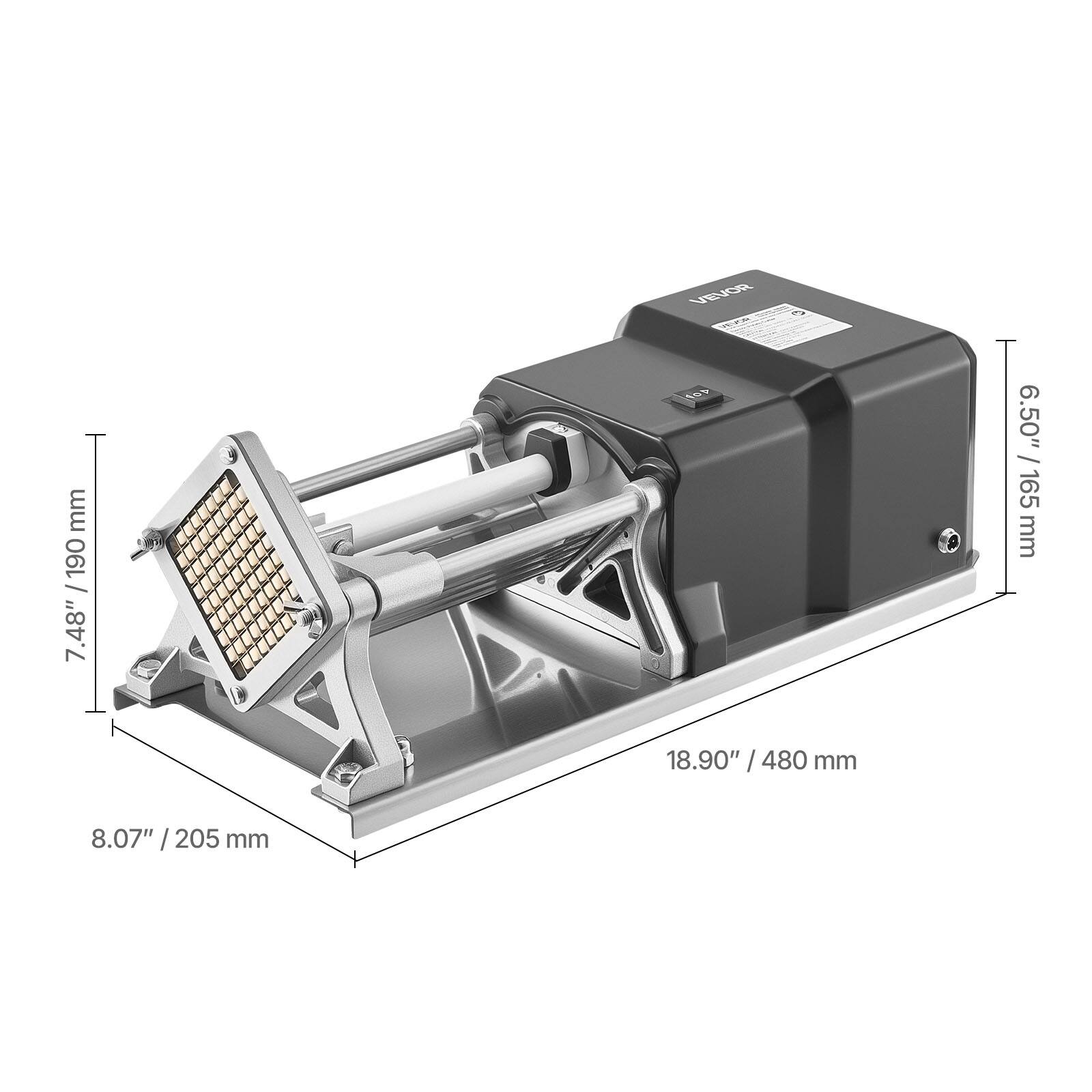 - 7.48" / 190 mm
- 8.07" / 205 mm
- 18.90" / 480 mm
- 6.50" / 165 mm