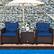 Alt View 4. Costway - 3PCS Patio Rattan Furniture Set Cushioned Conversation Set Coffee Table - Navy.