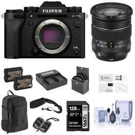 Bundle - Fujifilm - X-T5 Camera XF 16-80mm f/4.0 R OIS WR Lens, Black, w/Filter Kit